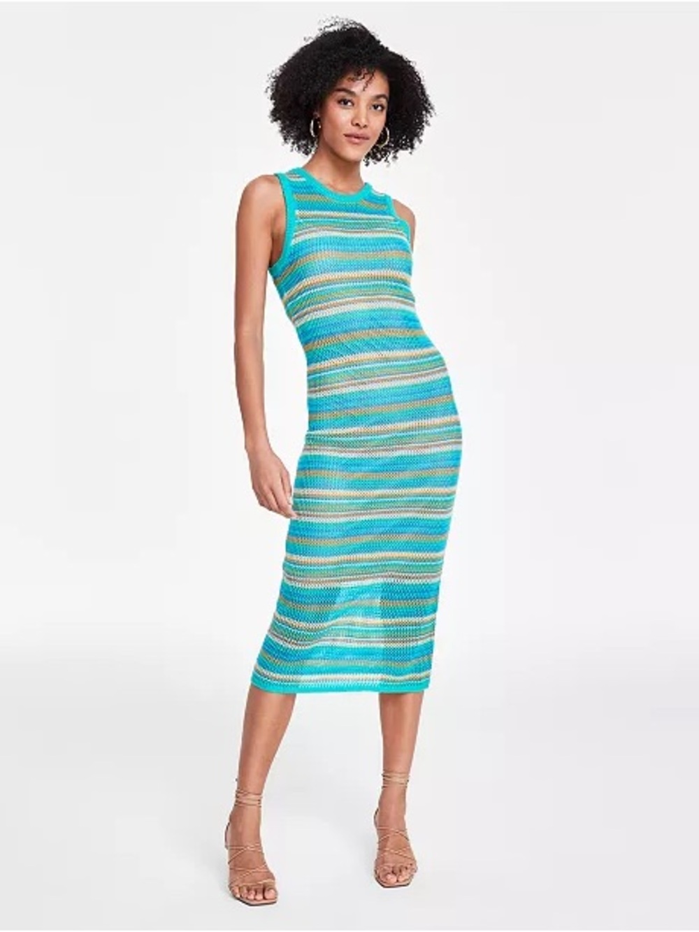 BAR III crochet midi dress
